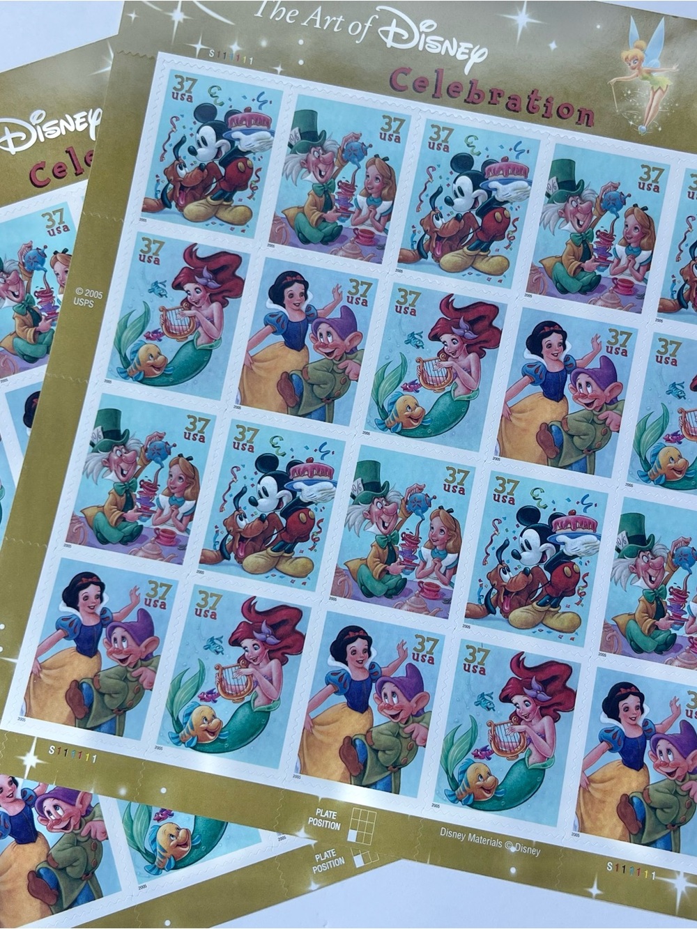 Disney Celebration 37¢ Collectible Stamp Sheet - Multi (2 sets of 20)
